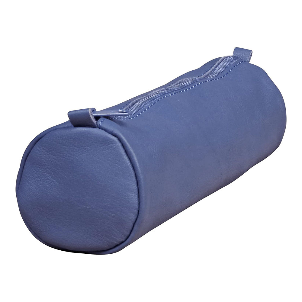 CLAIREFONTAINE Age Bag Leather Pencil Case Rd 21x6cm Blue