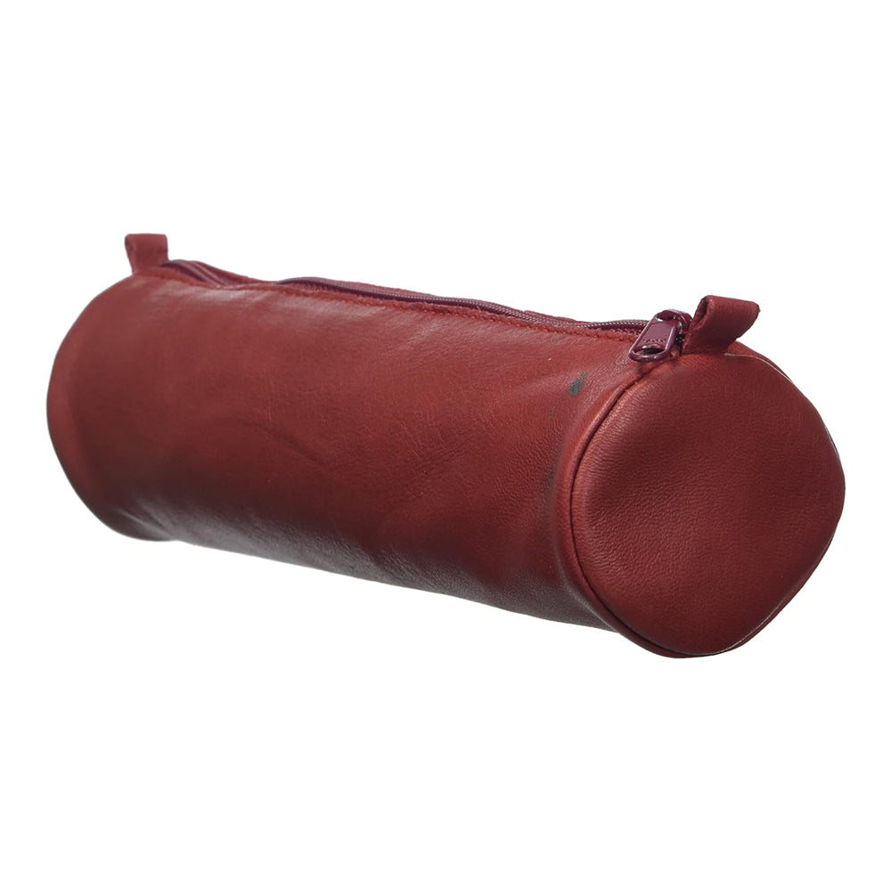CLAIREFONTAINE Age Bag Leather Pencil Case Rd 21x6cm Red