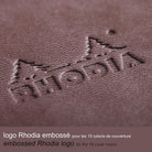 RHODIArama Webnotebook A6 Ivory Plain Hardcover-Chocolate