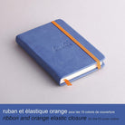 RHODIArama Webnotebook A6 Ivory Plain Hardcover-Sapphire Blue