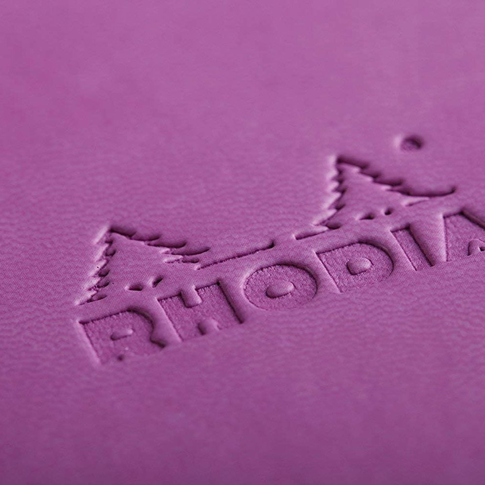 RHODIArama Webnotebook A6 Ivory Plain Hardcover-Lilac