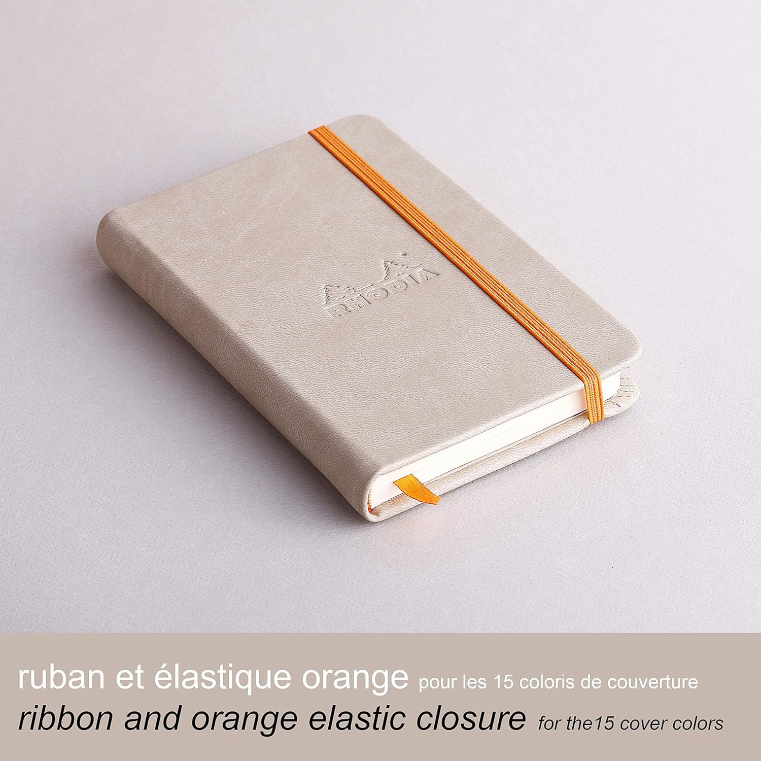 RHODIArama Webnotebook A6 Ivory Lined Hardcover-Beige