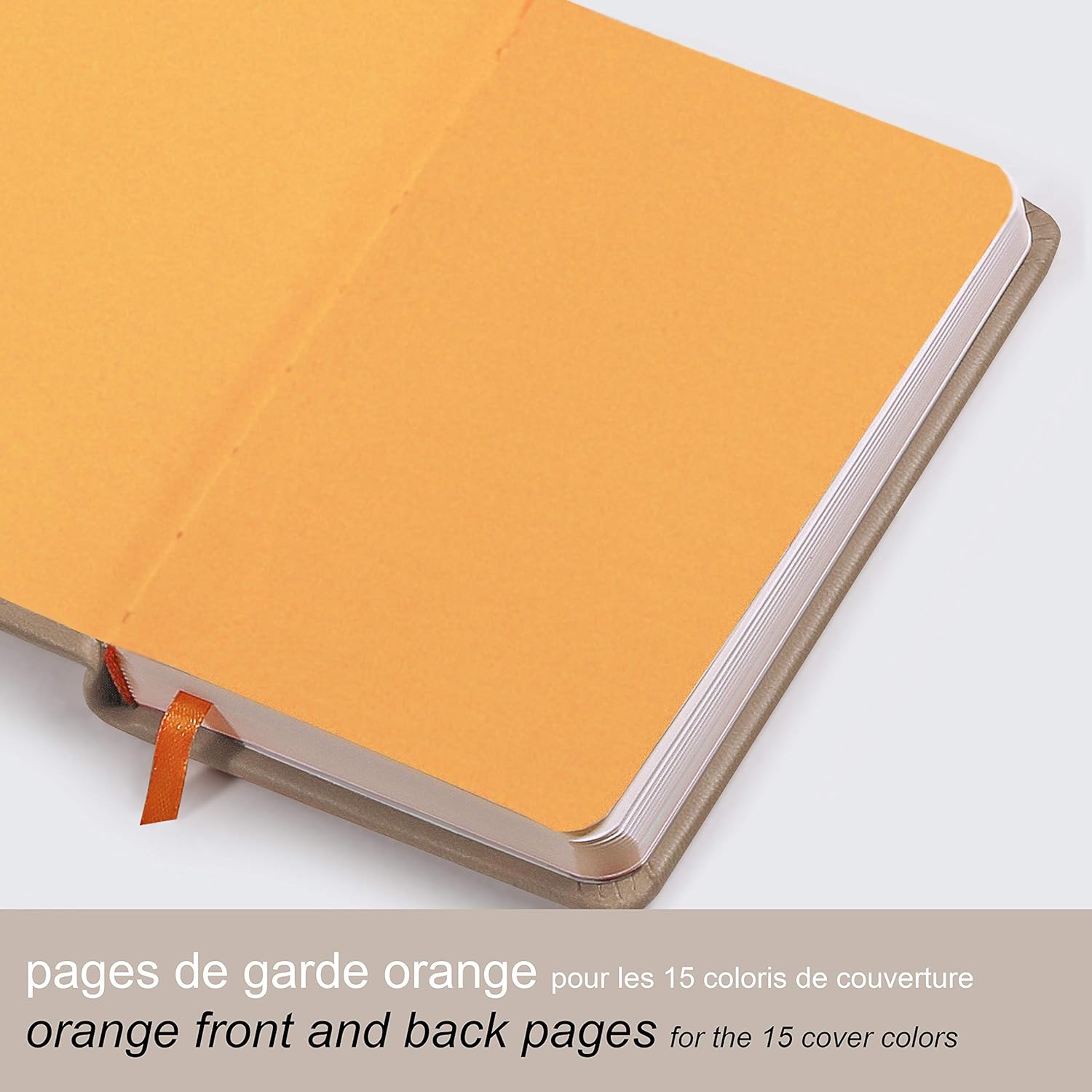 RHODIArama Webnotebook A6 Ivory Lined Hardcover-Beige