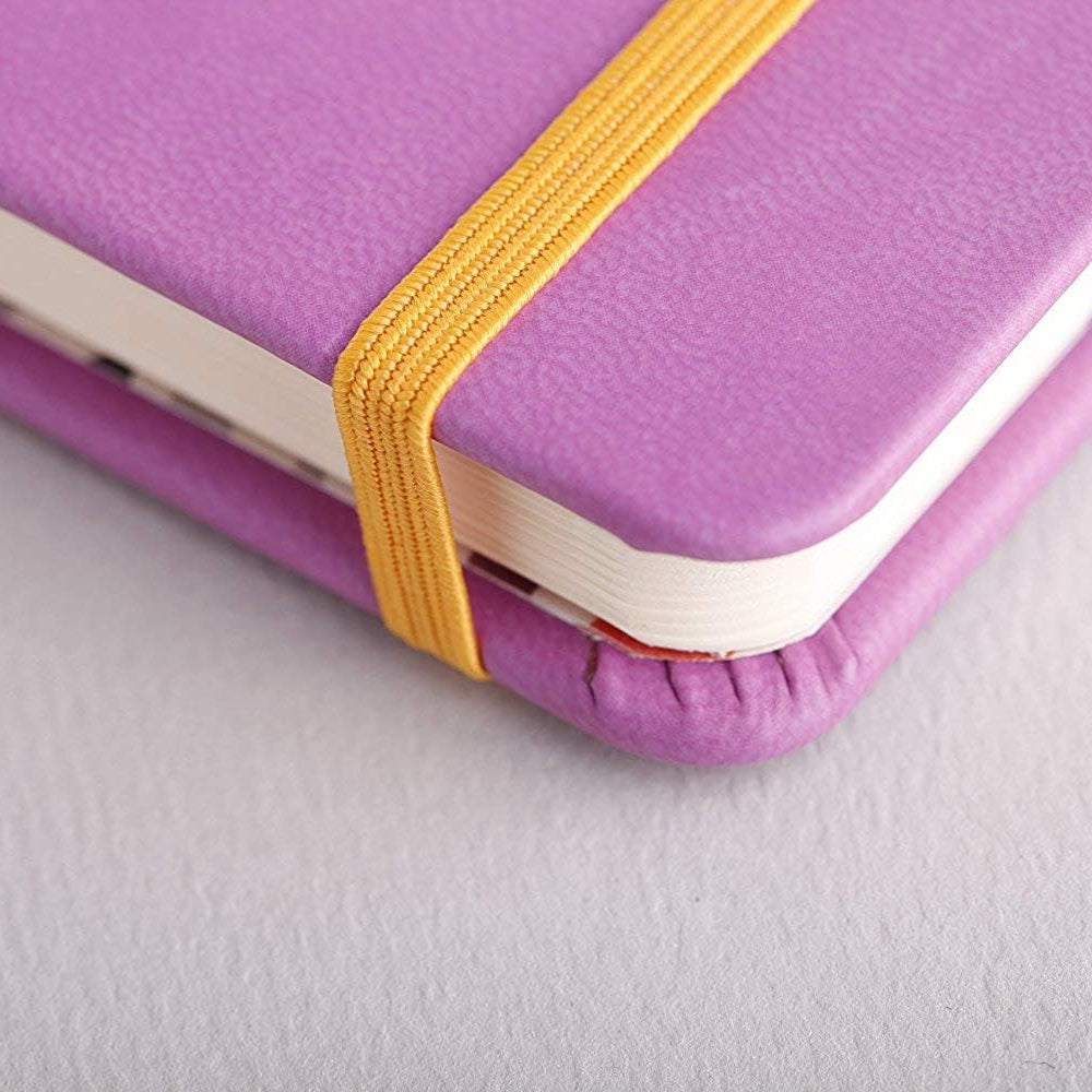 RHODIArama Webnotebook A6 Ivory Lined Hardcover-Lilac