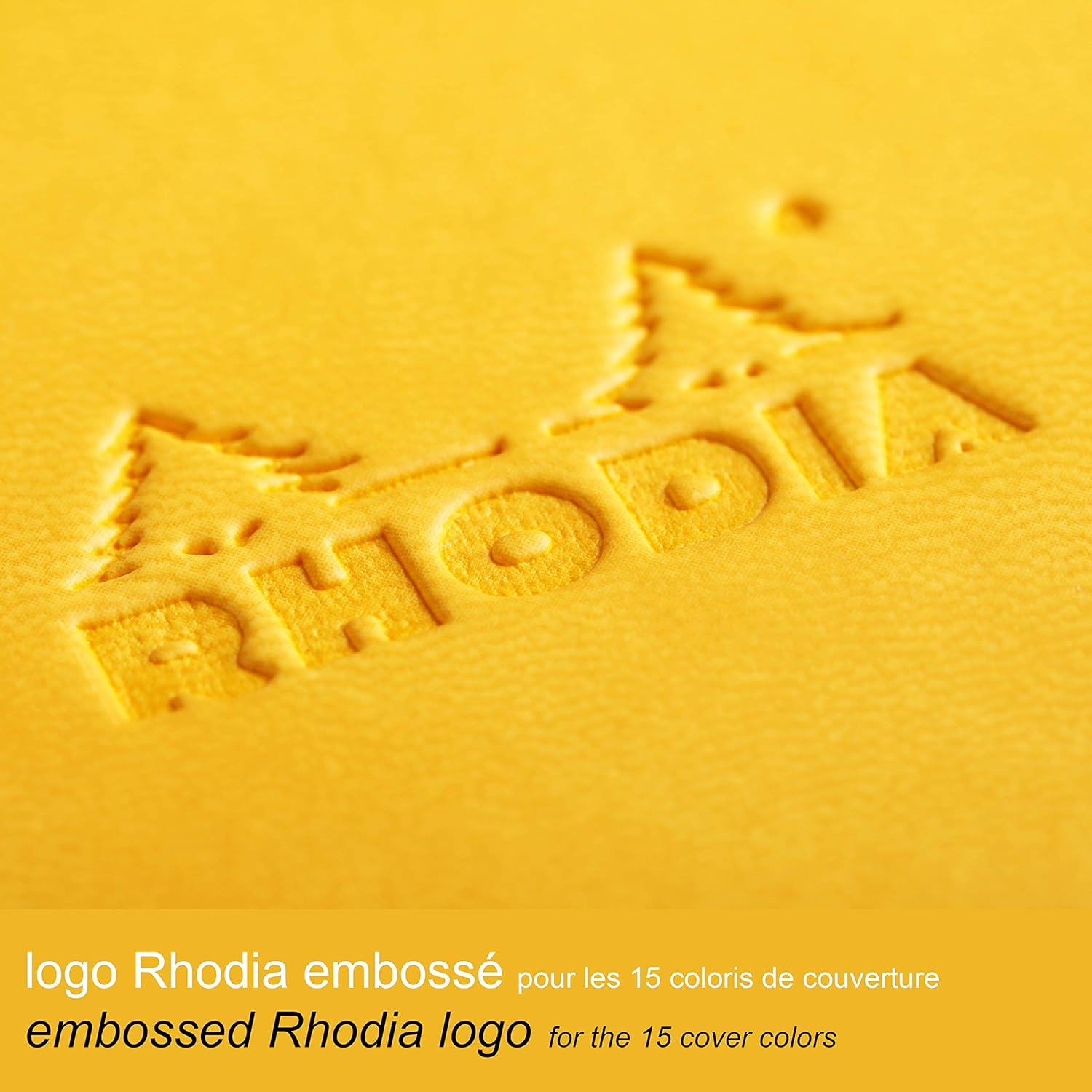 RHODIArama Webnotebook A6 Ivory Lined Hardcover-Daffodil Yellow