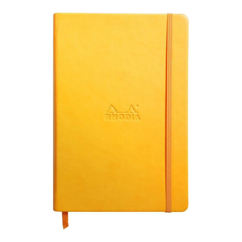 RHODIArama Webnotebook A5 Ivory Plain Hardcover-Daffodil Yellow
