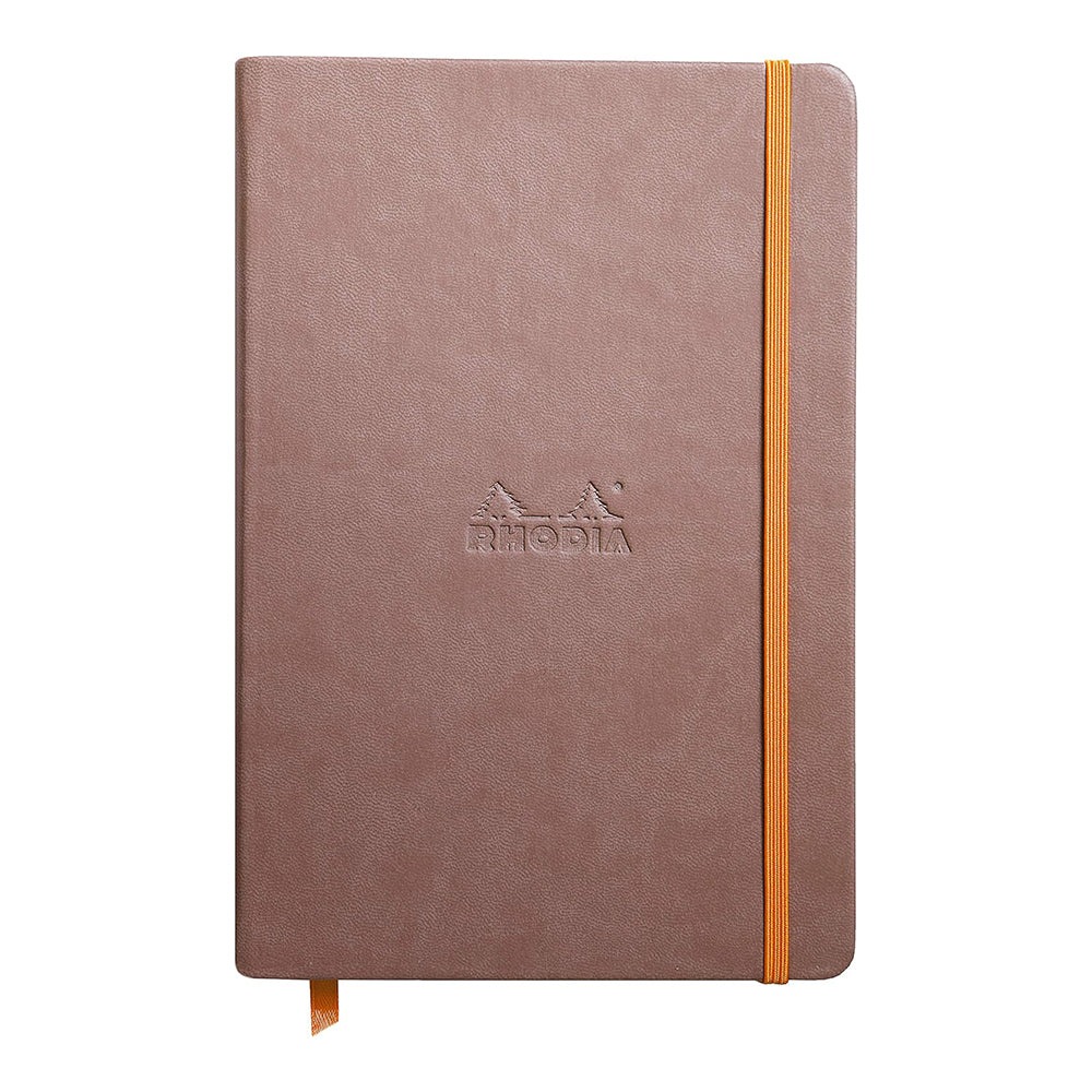 RHODIArama Webnotebook A5 Ivory Lined Hardcover-Taupe