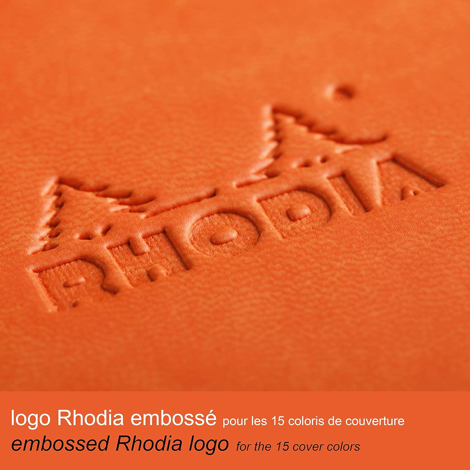 RHODIArama Webnotebook A5 Ivory Lined Hardcover-Tangerine