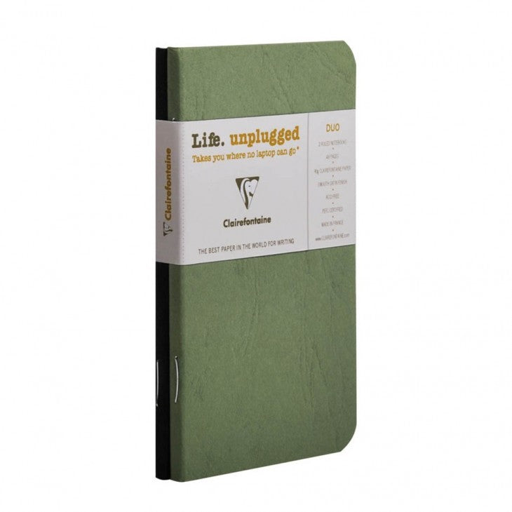 CLAIREFONTAINE Age Bag Duo Notebooks 7.5x12cm 24s 5x5 Sq Assorted Default Title