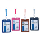 CBE Leather Card Holder 3318+Lanyard V 74x105mm 5C