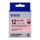 EPSON LW Tape Ribbon 12mmx5M Black on Pink Ribbon Default Title