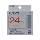 EPSON LW Tape Common 24mmx8M Red on White Default Title