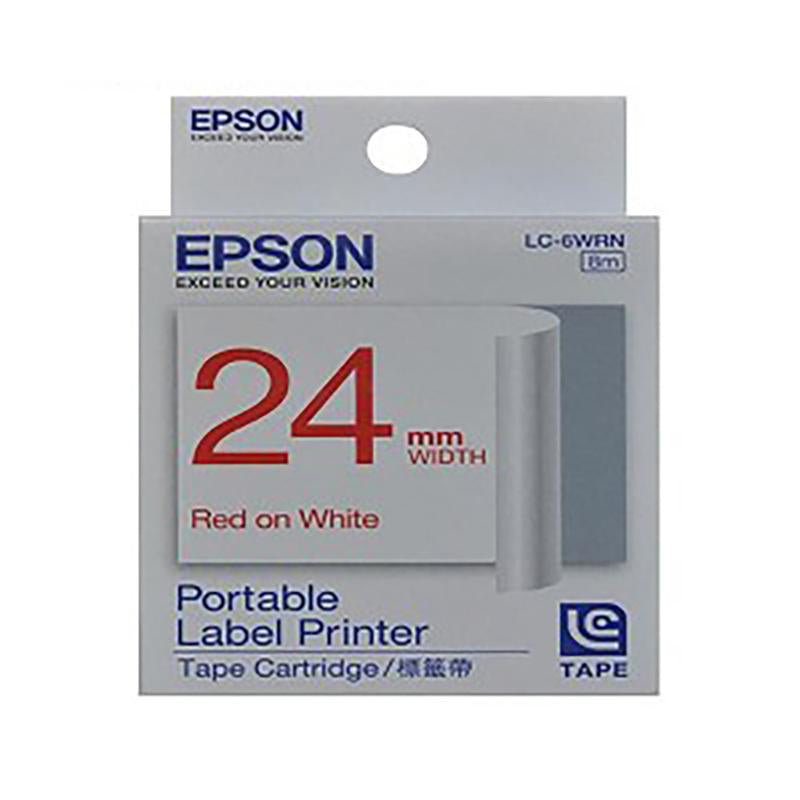 EPSON LW Tape Common 24mmx8M Red on White Default Title