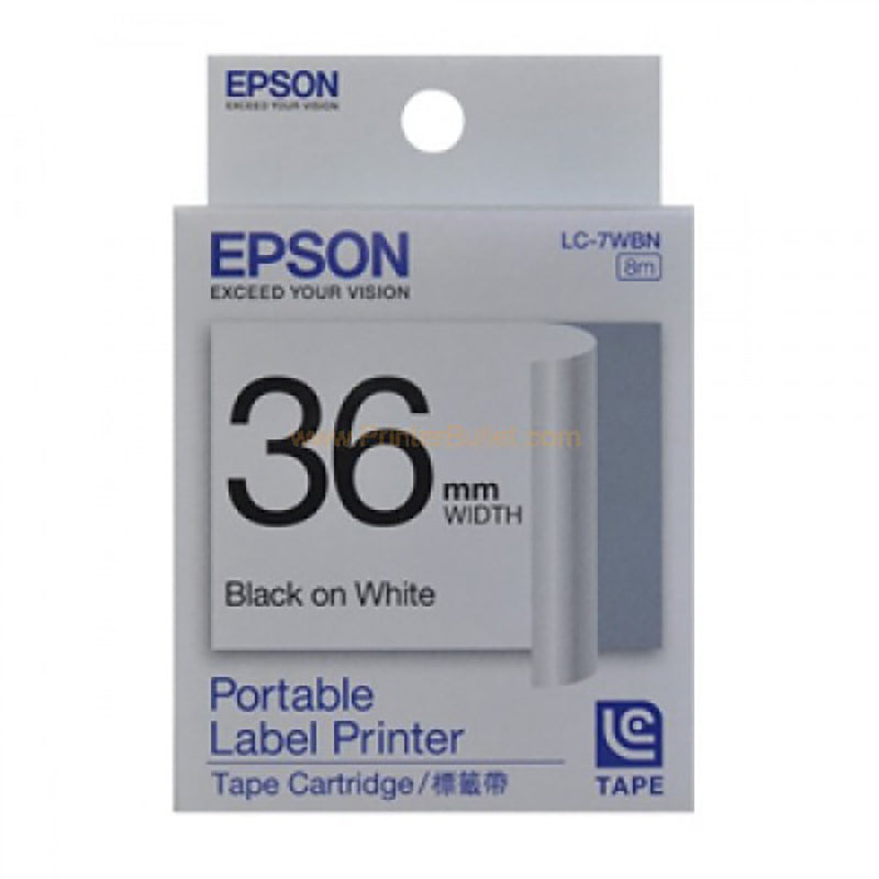 EPSON LW Tape Common 36mmx8M Black on White Default Title