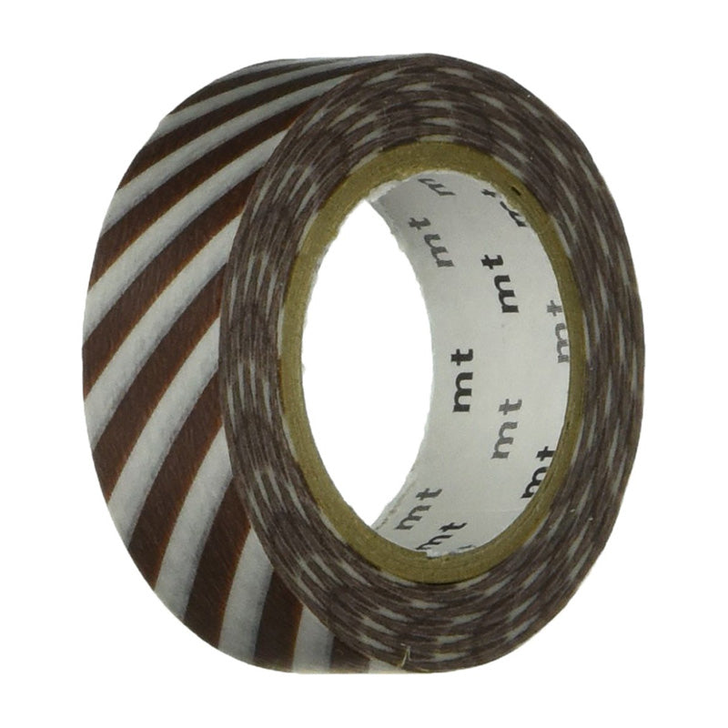 MT 1P Deco Stripe Cafe Au Lait 15mm