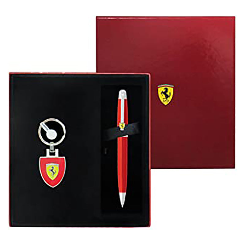SHEAFFER 9503 Ferrari 300 Fountain Pen+Ball Pen Gift Set+Key Ring