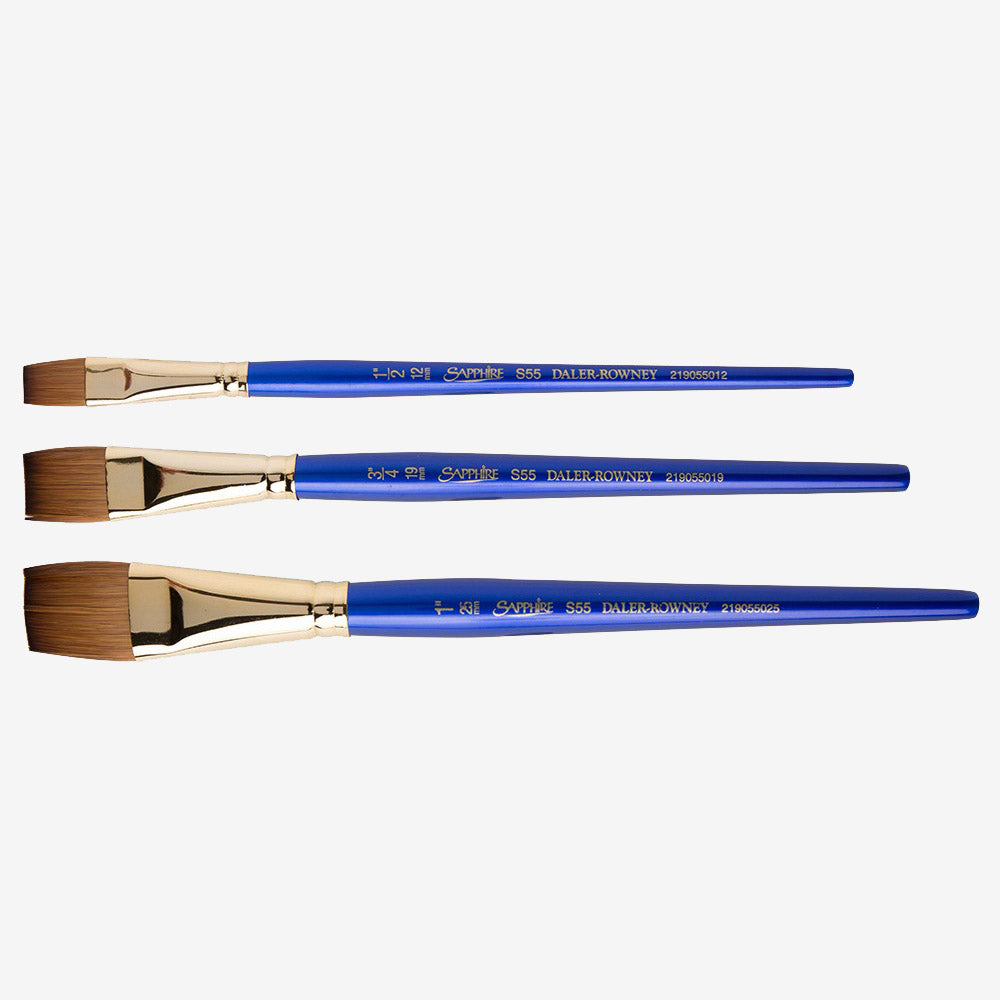 DALER ROWNEY Sapphire Brushes Wash Set of 3 Default Title