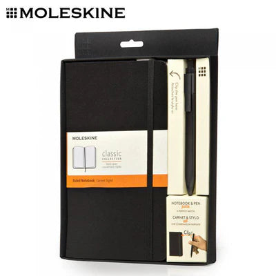 MOLESKINE Bundle Classic L-Hard-Ruled+Click Ball Pen