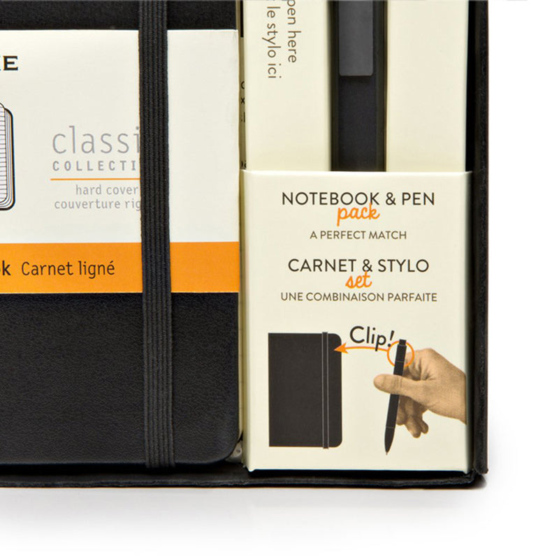 MOLESKINE Bundle Classic P-Hard-Ruled+Roller Pen R