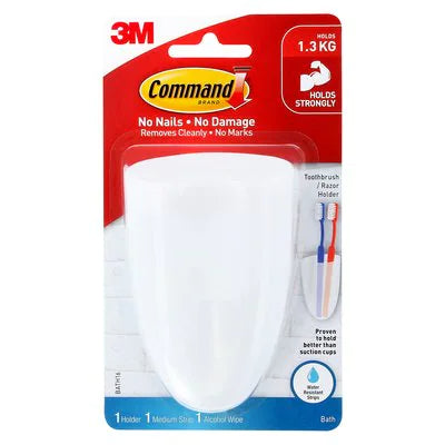 3M Command Bath Hooks BATH16 Toothbrush Holder