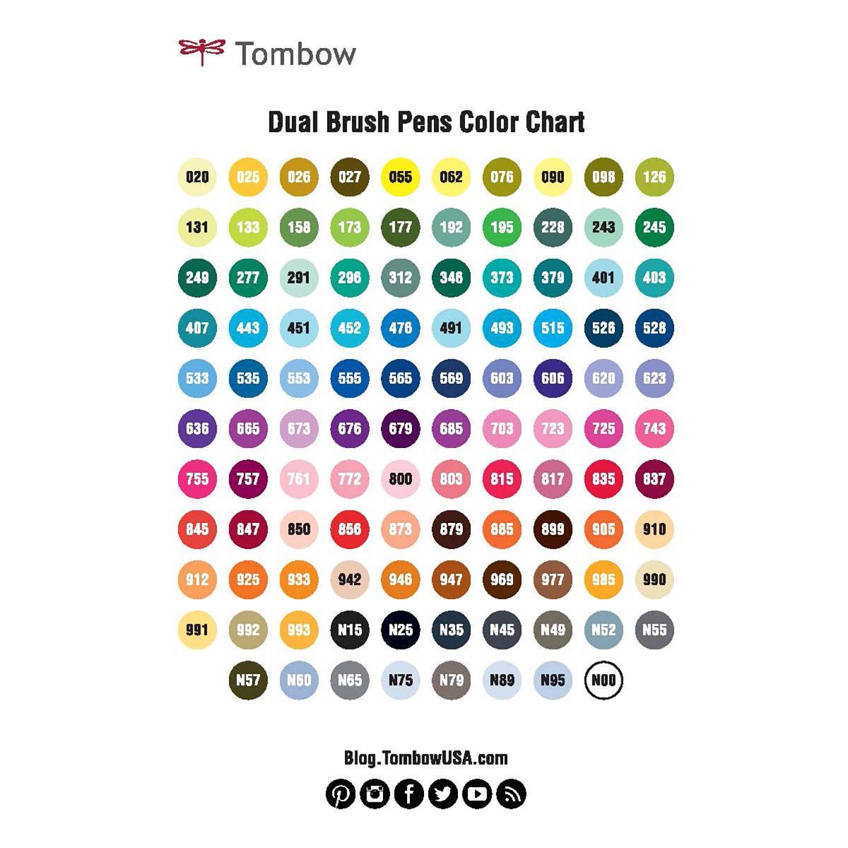 TOMBOW ABT Dual Brush Pen 743-Hot Pink