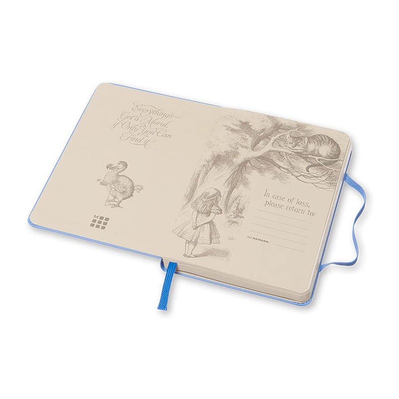 MOLESKINE LE Alice in Wonderland P Plain Blue