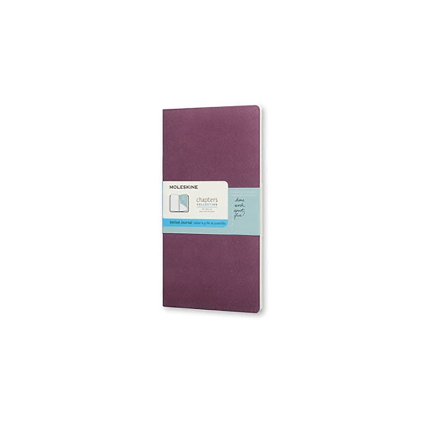 MOLESKINE Chapters Journal Slim M Dotted Plum Purp