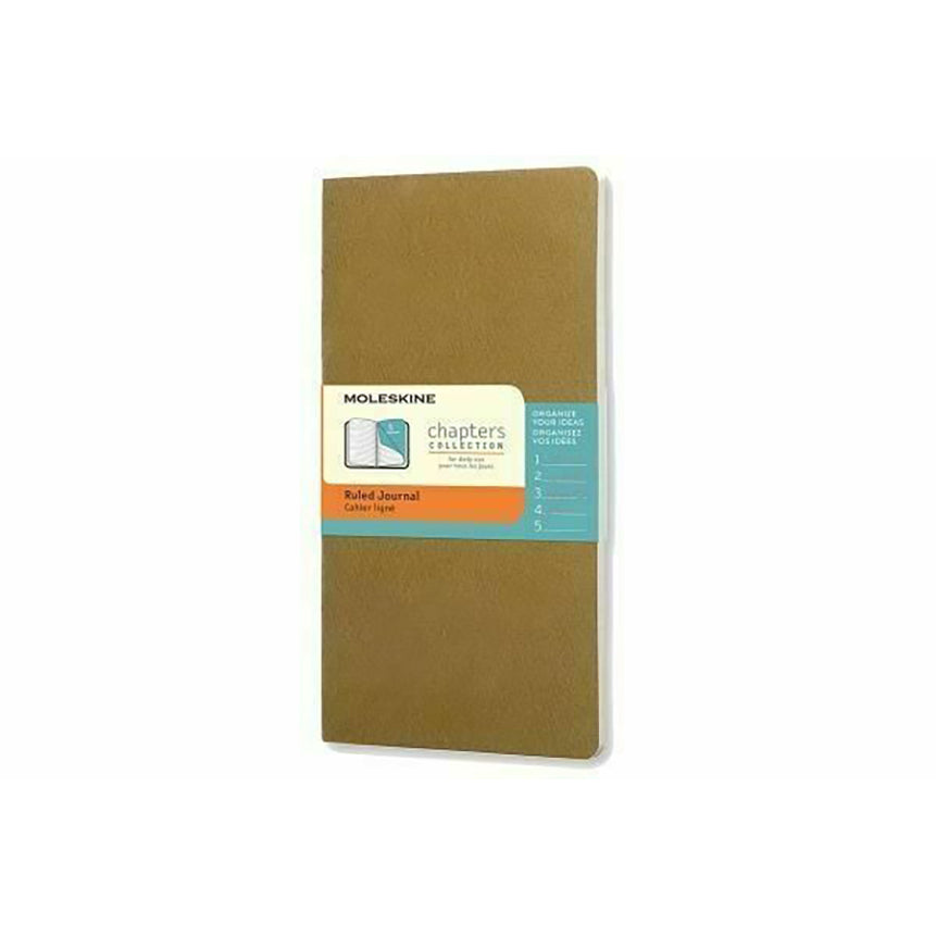 MOLESKINE Chapters Journal Slim P Ruled Tawny Oliv