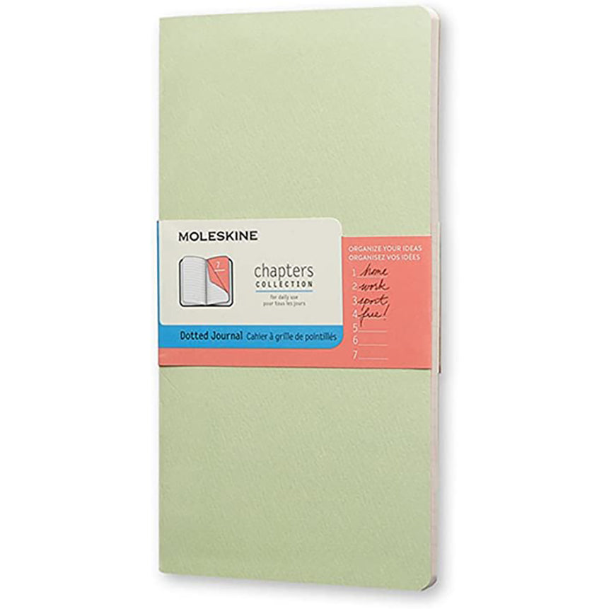 MOLESKINE Chapters Journal Slim P Dotted Mist Gree