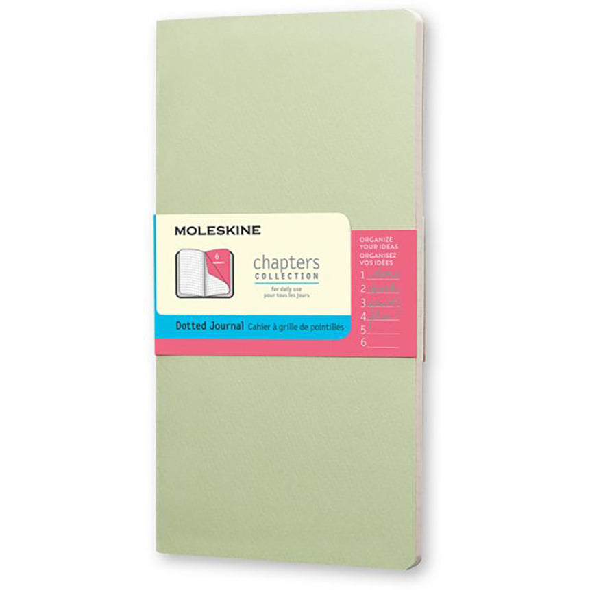 MOLESKINE Chapters Journal Slim M Dotted Mist Gree
