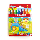 COLLEEN Wax Crayon Jumbo Rd JC-8 8 Cols