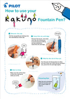 PILOT Kakuno Fountain Pen-Fine Soft Pink/White
