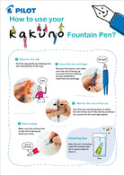 PILOT Kakuno Fountain Pen-Medium Soft Blue/White