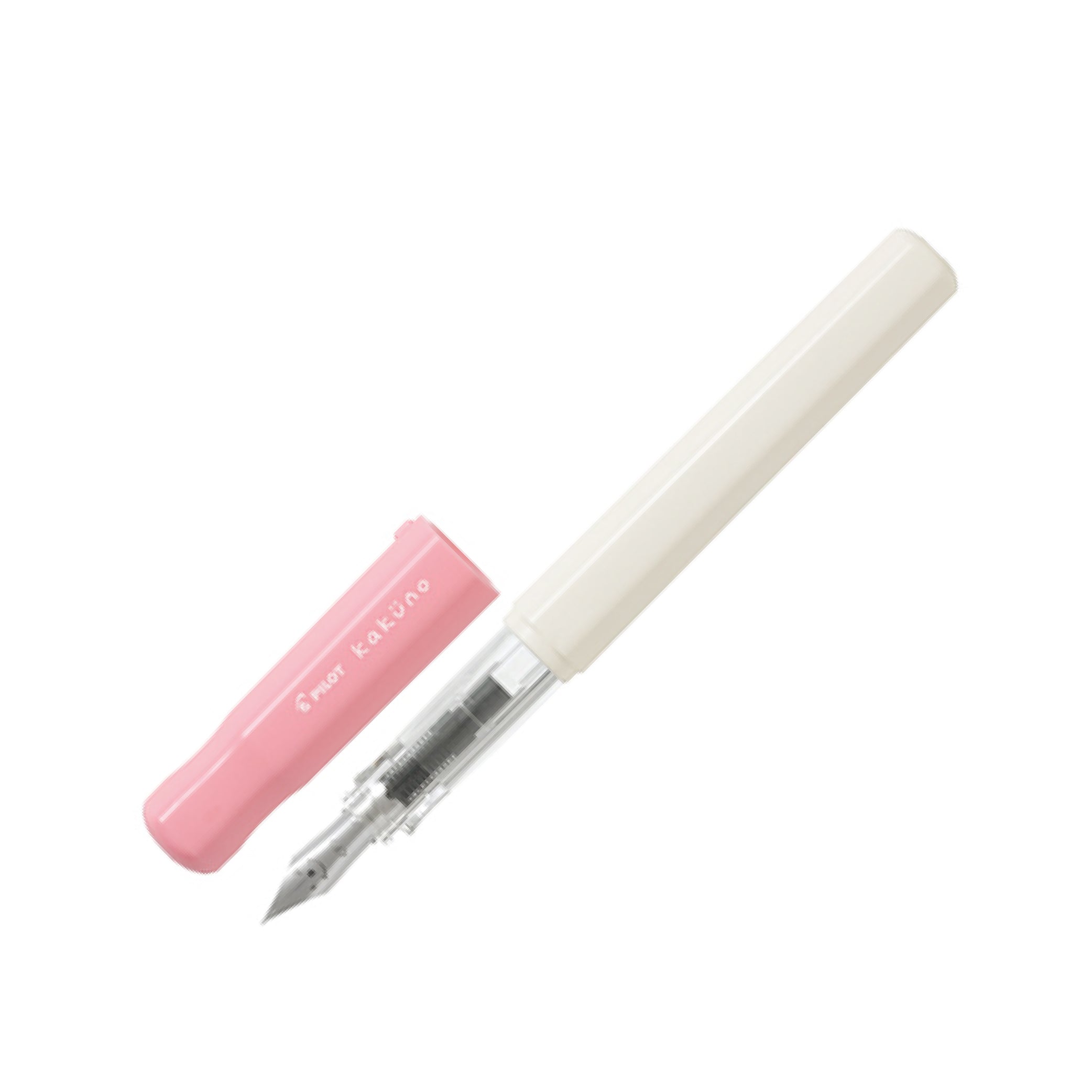 PILOT Kakuno Fountain Pen-Medium Soft Pink/White