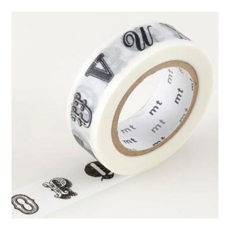 MT Ex Alphabet Black R 15mm