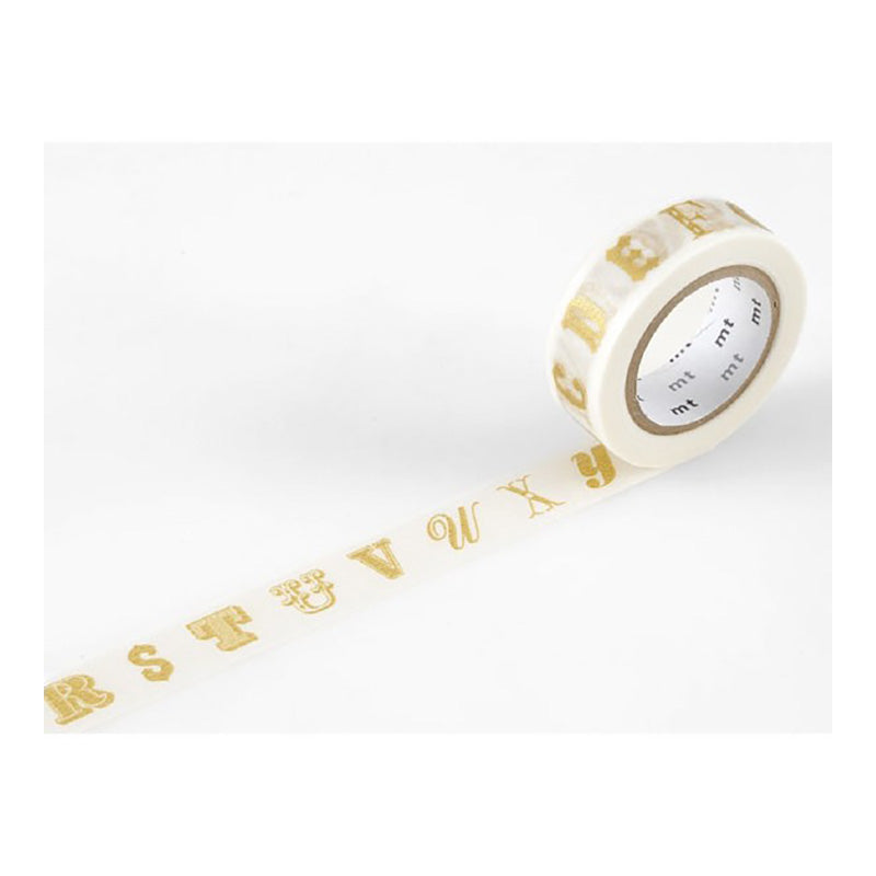 MT Ex Alphabet Gold R 15mm