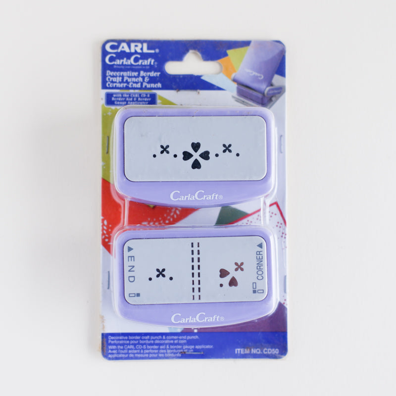 CARLA CRAFT Happy Clover Deco Corner & Border Punch