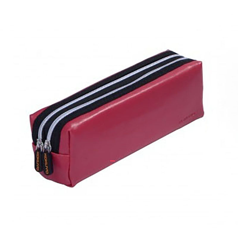 KOKUYO Double Zipper Pen Case 210x70x50mm Red Default Title