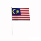 MALAYSIA Flag 6"X12" NYLON w/stick