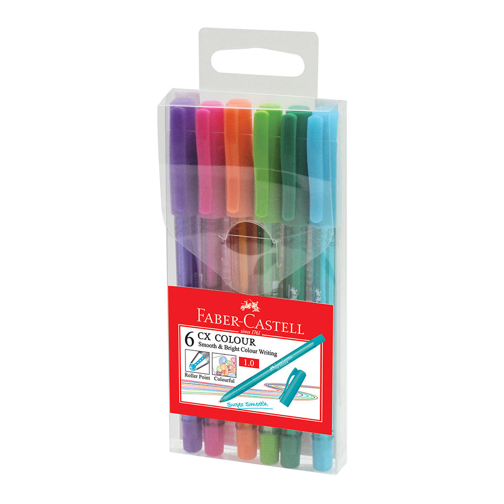 FABER-CASTELL CX Colour 1.0mm 247202 6 Cols