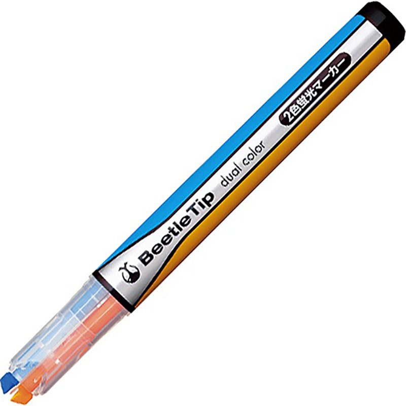 KOKUYO Beetle Tip Dual Col Blue/Orange Highlighter Default Title