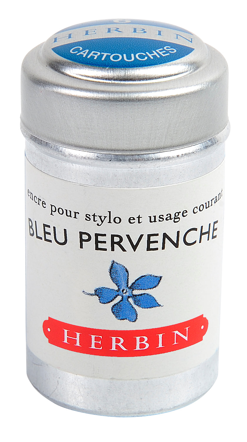 JACQUES HERBIN La Perle des Encres Ink Cartridges 6s Bleu Pervenche Default Title