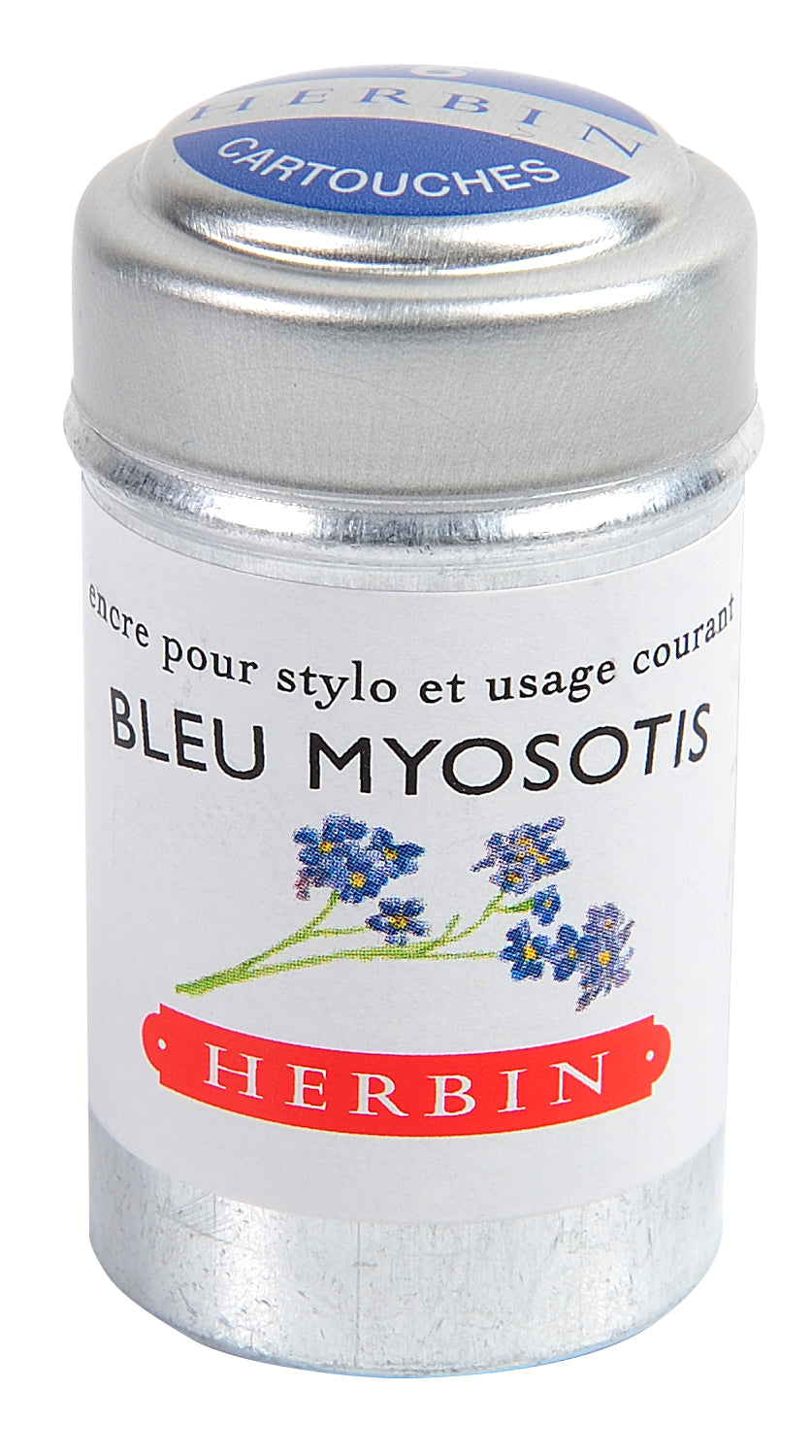 JACQUES HERBIN La Perle des Encres Ink Cartridges 6s Bleu Myosotis Default Title