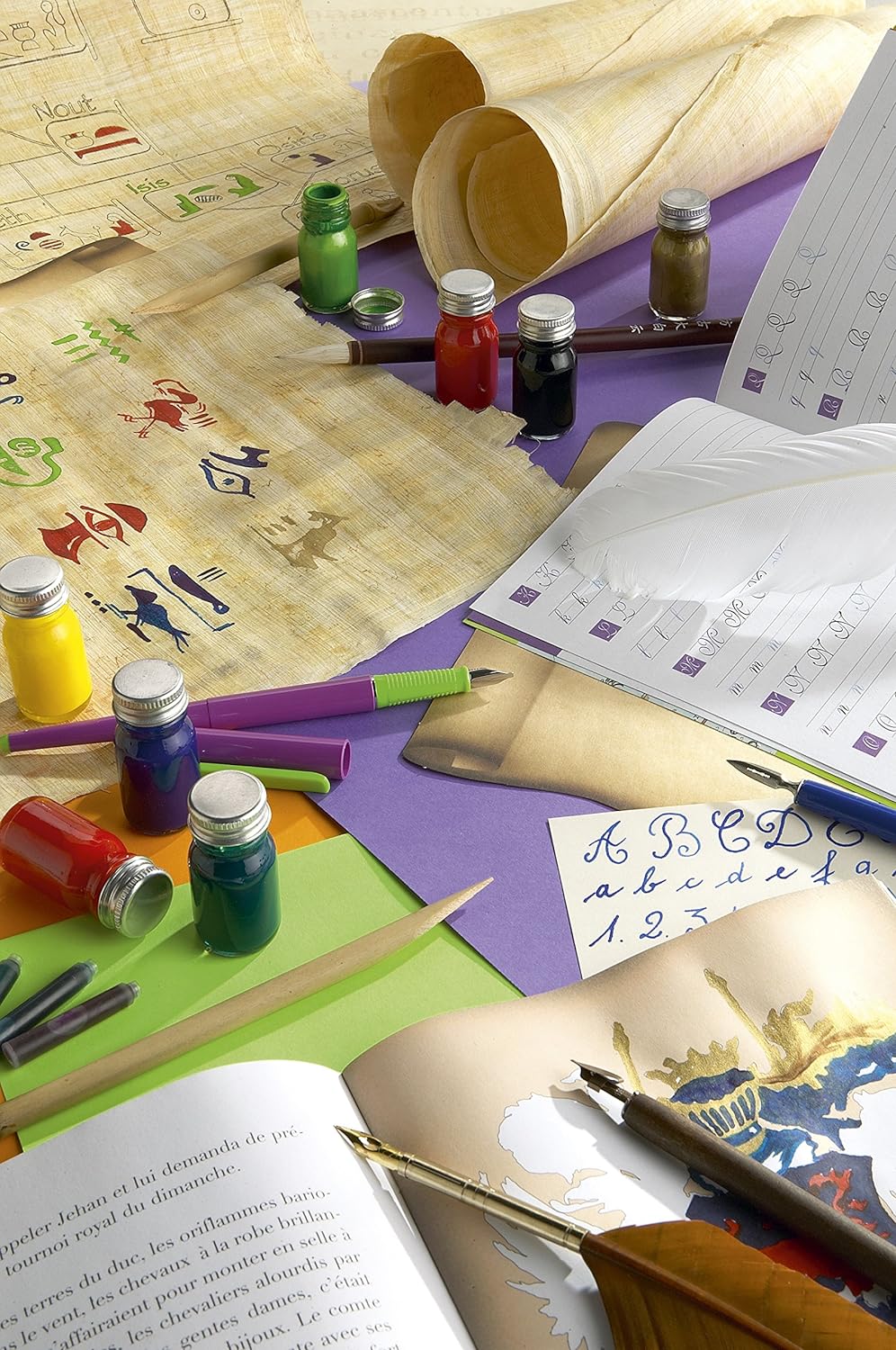 JACQUES HERBIN Calligraphy Set Violette Pensee