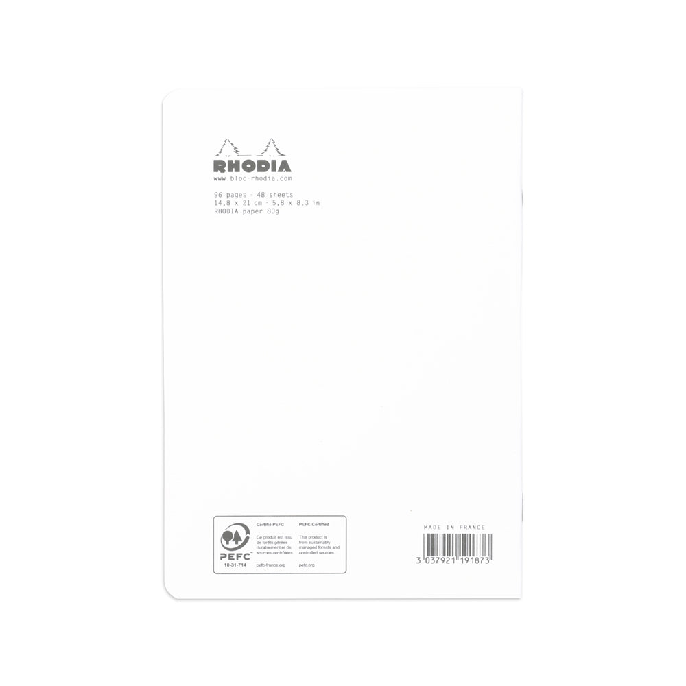 RHODIA Classic Stapled A5 148x2100m Lined White Default Title