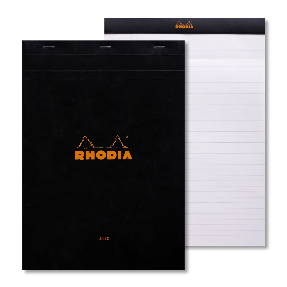 RHODIA Basics No.18 A4 210x297mm Lined+Margin hsp Black Default Title