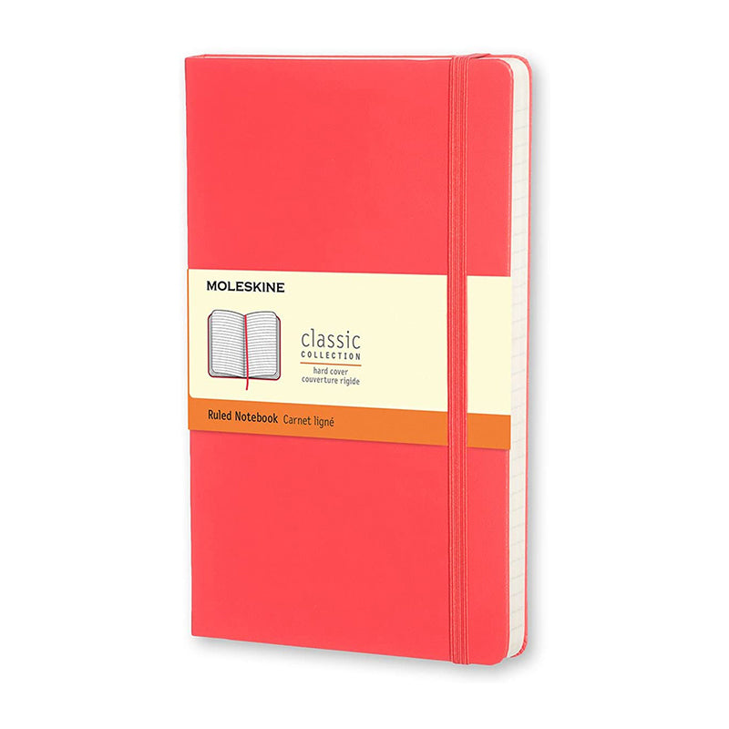 MOLESKINE Colored P Ruled Hard Geranium Red