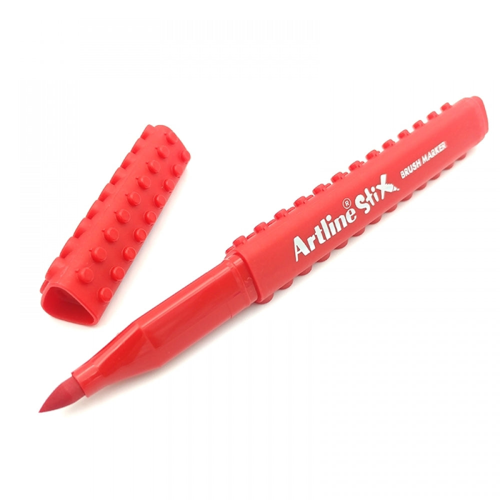 ARTLINE Stix Brush Marker-Red
