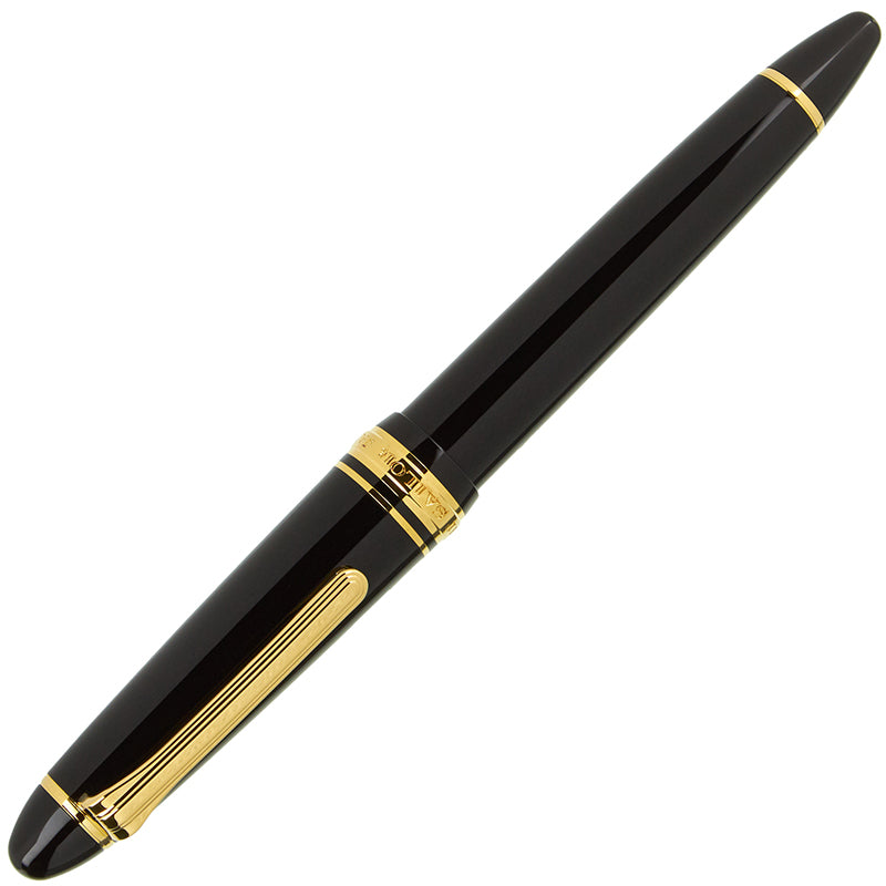 SAILOR 1911 Standard Fountain Pen-Medium Black-Gold Accent