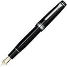 SAILOR Professional Gear Black Fountain Pen-Fine Silver Accent